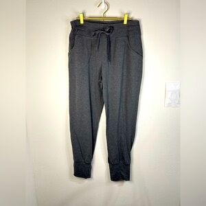Rainbeau Women’s Size Large Gray Stretch Joggers Drawstring Waist Cuffed Pants